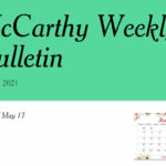 McCarthy Middle School Weekly Bulletin
