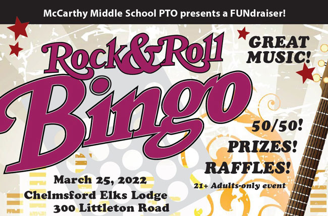 McCarthy PTO presents Rock and Roll Bingo