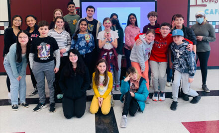 Chelmsford High School Ecology Club visits McCarthy Middle School