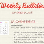 McCarthy Middle School Weekly Bulletin