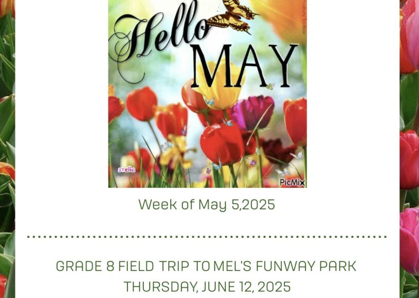 McCarthy Middle School Weekly Bulletin: May 5, 2025
