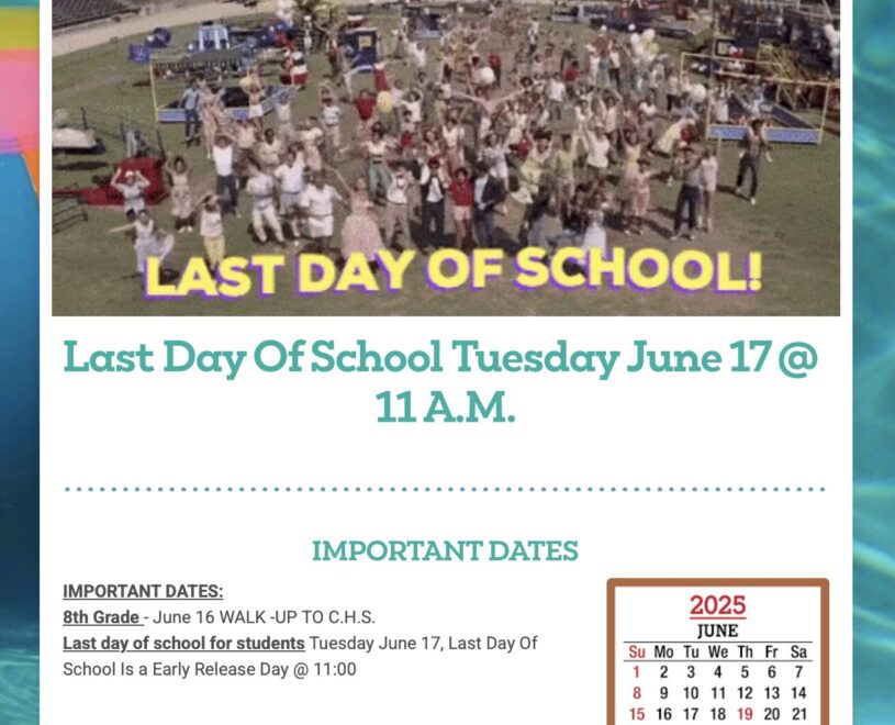 McCarthy Middle School Weekly Bulletin: June 16, 2025