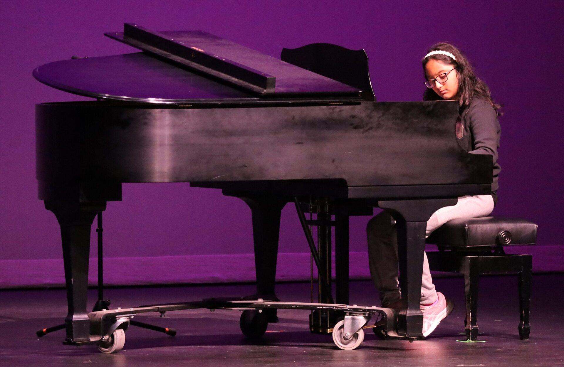 Parker Middle School students showcase their talents during rehearsals for the Showboat on Thursday, May 14, 2026.
