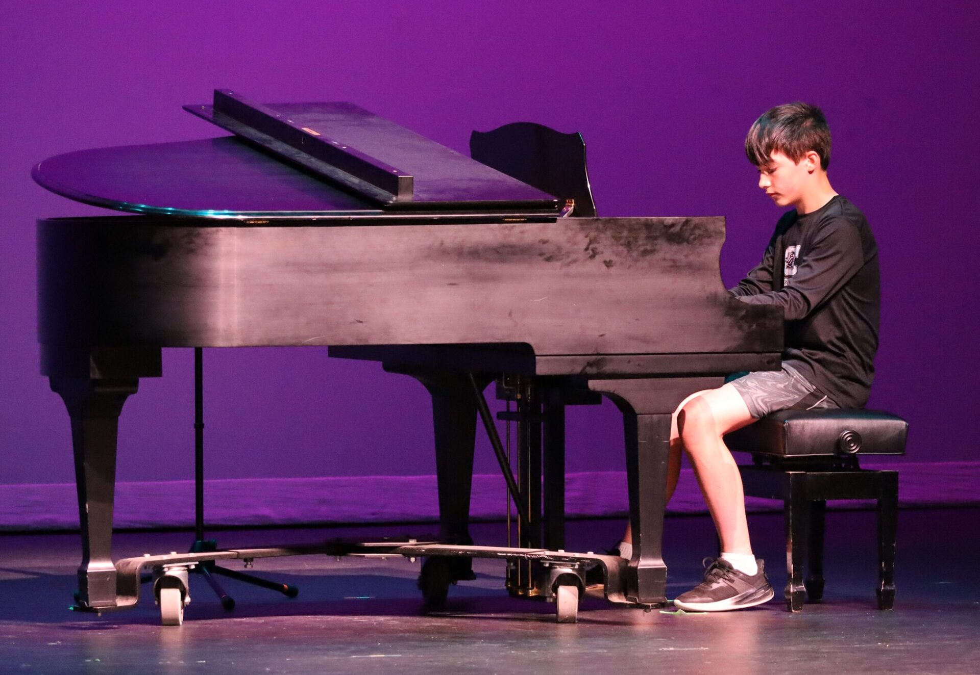 Parker Middle School students showcase their talents during rehearsals for the Showboat on Thursday, May 14, 2026.