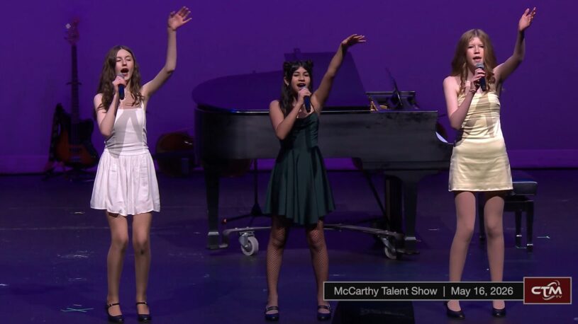 McCarthy Middle School students perform during the Chelmsford Middle School Showboat talent show on Saturday, May 16, 2026.