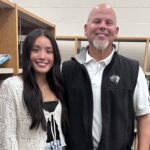 The 2026 winner of the McCarthy Middle School PTO scholarship is Tiffany Vu, who is pictured with McCarthy principal Dr. Jeff Parks.