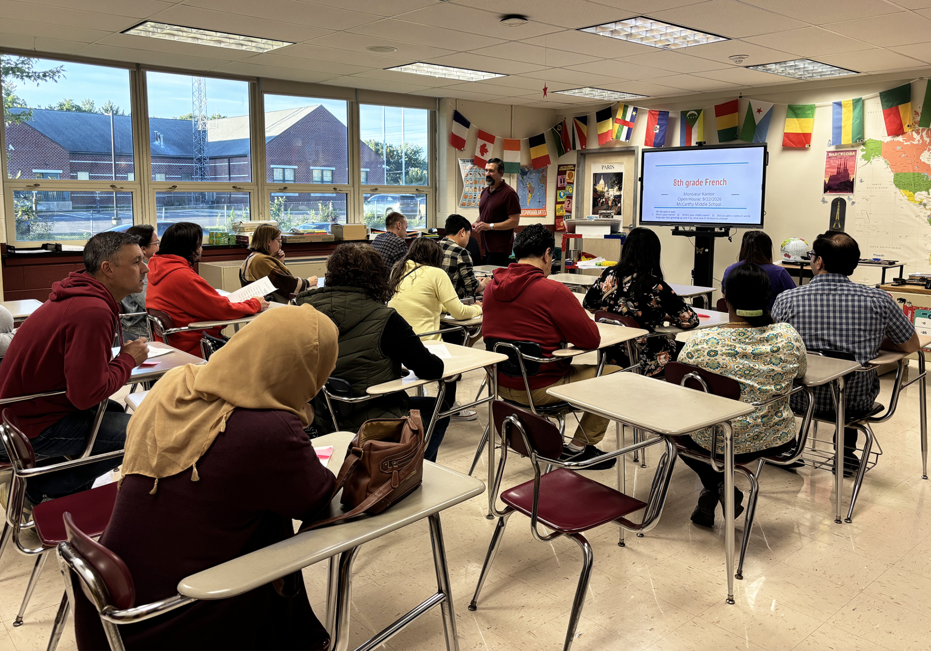 McCarthy 8th Grade Open House Parents and guardians of McCarthy Middle School 8th grade students attend a parent-curriculum night open house on Tuesday, Sept. 22, 2026.