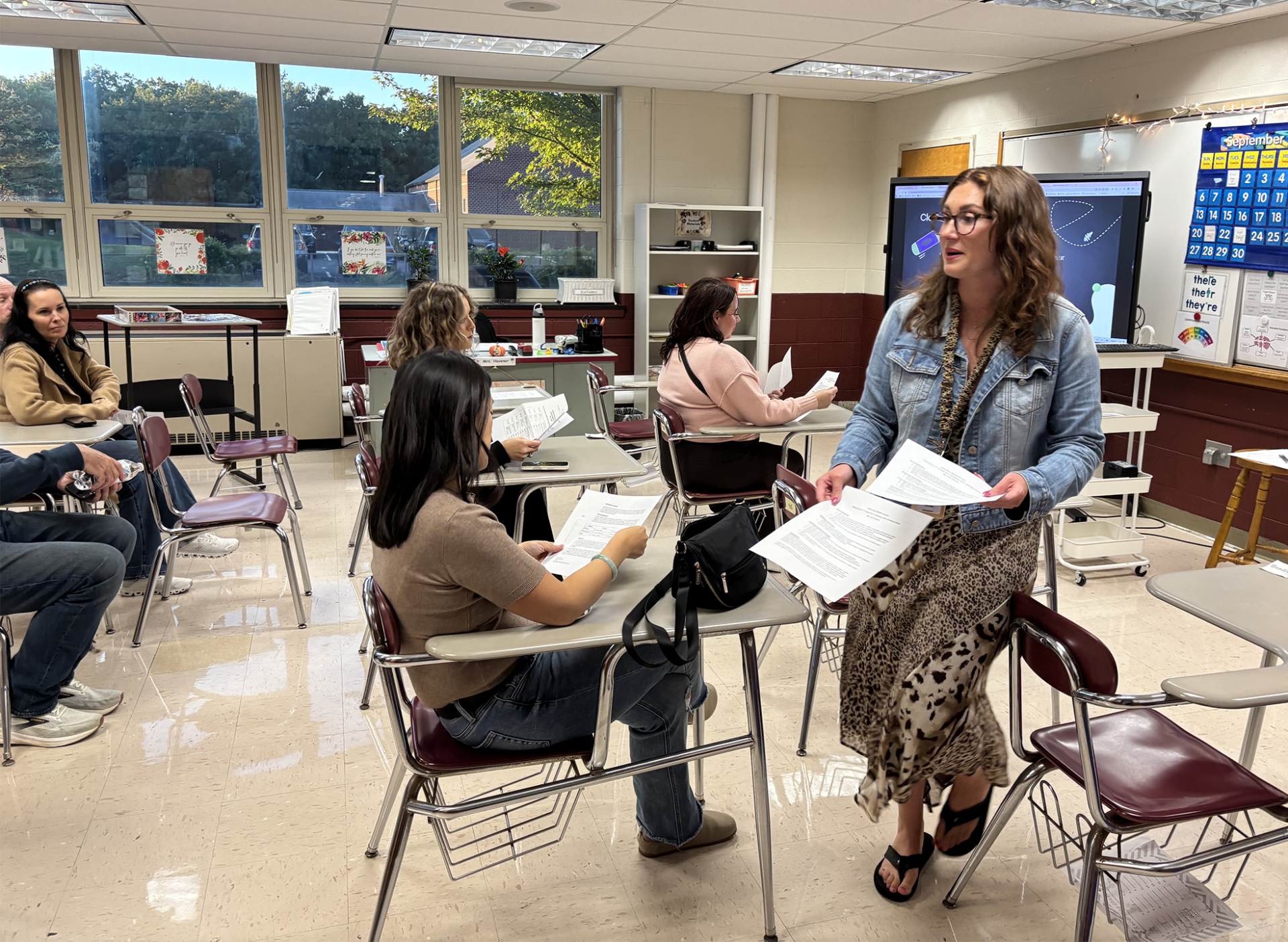 Parents and guardians of McCarthy Middle School 7th grade students attend a parent-curriculum night open house on Thursday, Sept. 24, 2026.