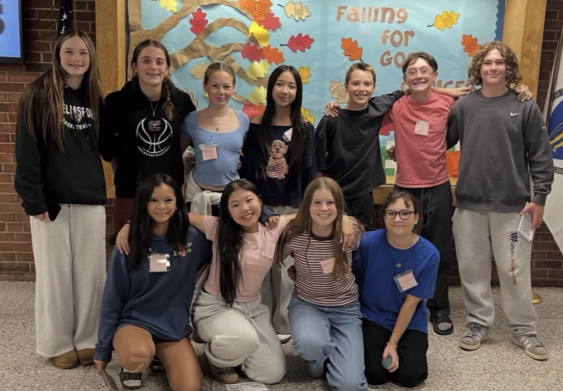 Student Ambassadors for McCarthy Middle School were on hand to help parents and guardians find their way around the school during the parent-curriculum night open house on Thursday, Sept. 24.